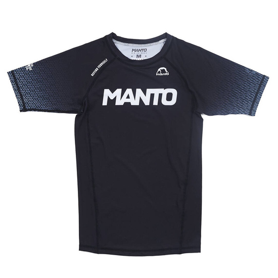 Rashguard z krótkim rękawem męski Manto Rank Czarny