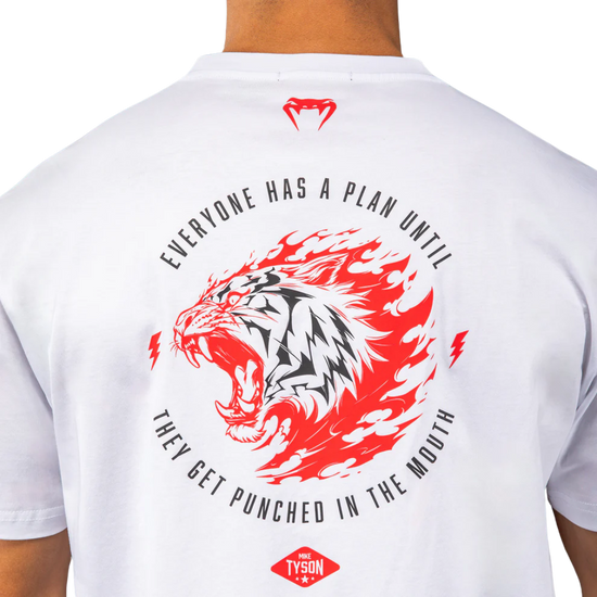 Koszulka z krótkim rękawem męska Venum x Mike Tyson Tiger Biała
