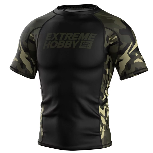 Rashguard męski Extreme Hobby Jungle Panther Czarny