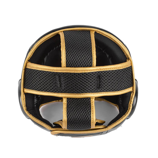 Kask bokserski Venum Challenger Czarno/Złoty