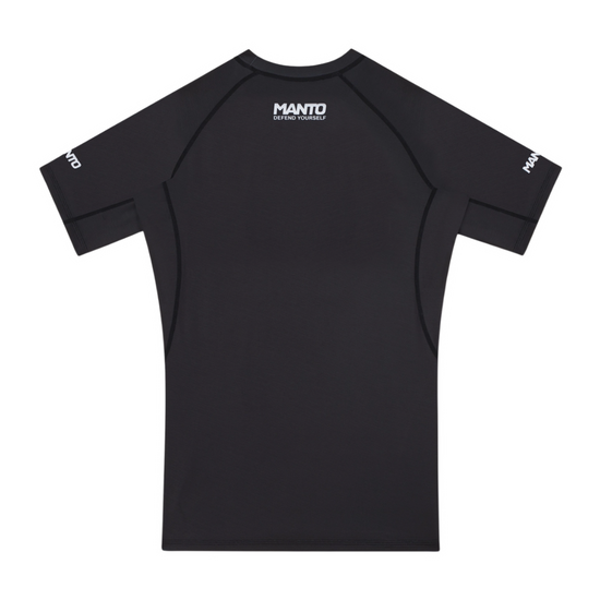 Rashguard z krótkim rękawem męski Manto Logo Czarny