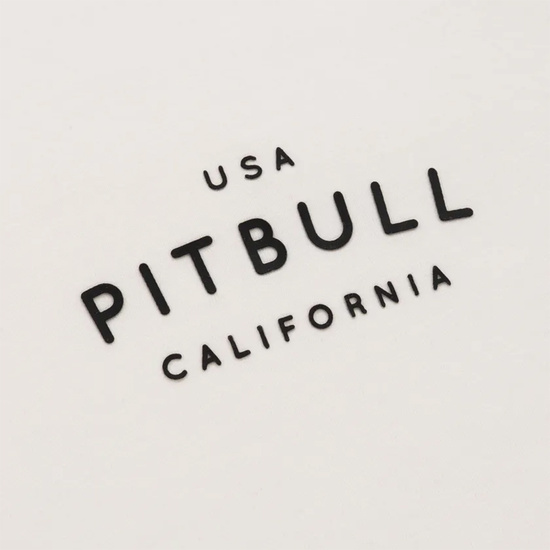 Koszulka męska Pit Bull Slim Fit USA CAL Off White