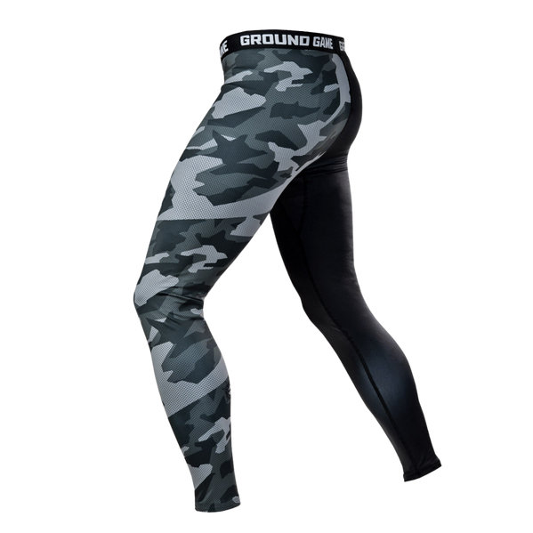 Legginsy męskie Ground Game Military Czarne