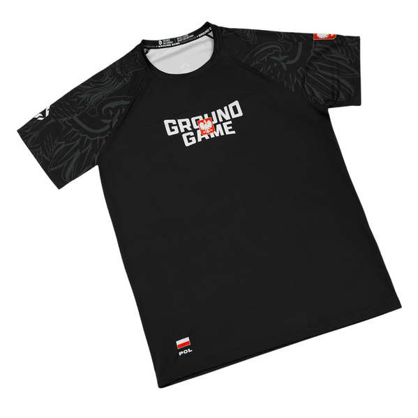 Koszulka treningowa męska Ground Game Polska 3.0 Czarny