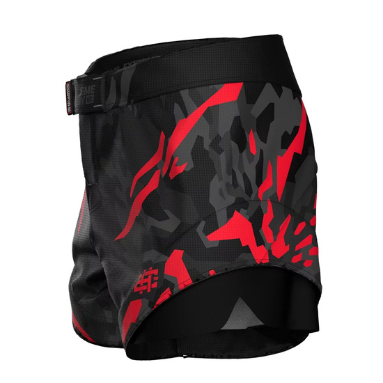 Spodenki męskie Extreme Hobby Combat Black Panther Czarne/Czerwone