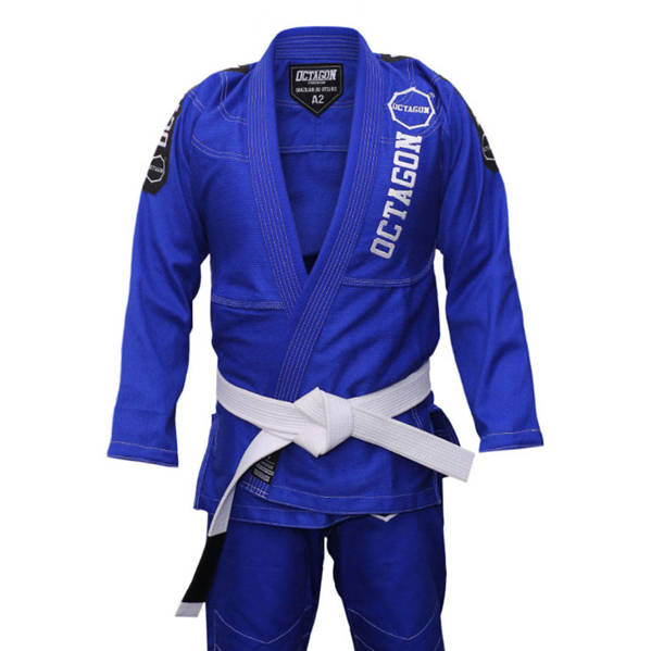 Kimono GI do BJJ męskie Octagon Caption Niebieski
