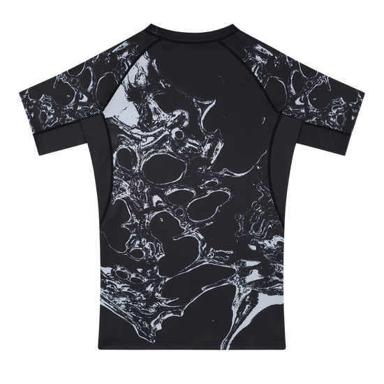 Rashguard z krótkim rękawem męski Manto Flux Czarny