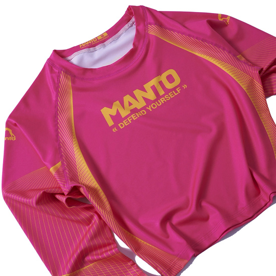 Rashguard z długim rękawem damski Manto Defend Różowy