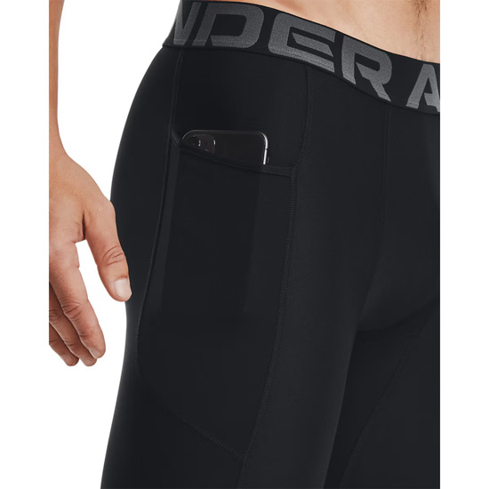 Spodenki treningowe męskie Under Armour Heat Gear Long 1361602 Czarne