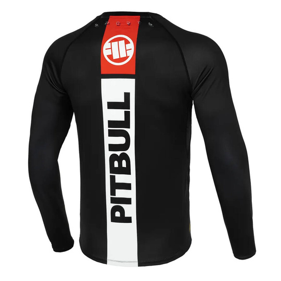 Rashguard z długim rękawem męski Pit Bull Hilltop Sports Czarny
