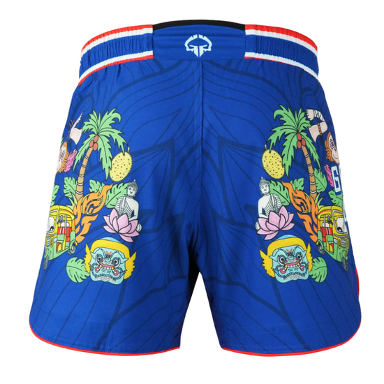 Spodenki lekkie męskie Ground Game Bangkok Niebieskie