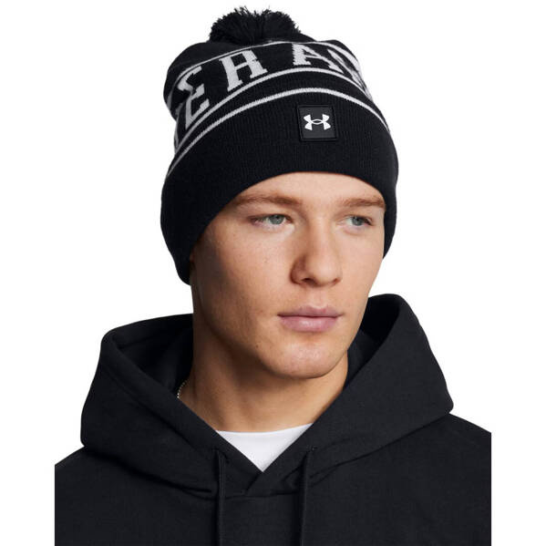 Czapka zimowa Under Armour Halftime Pom 1386634 Czarna