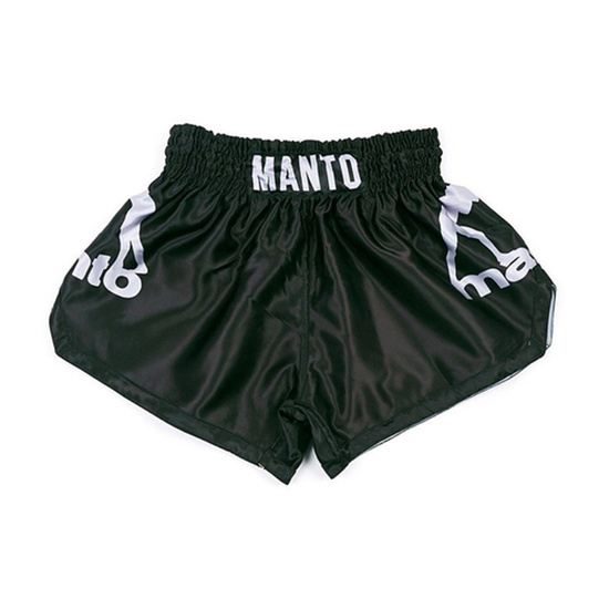 Spodenki Muay Thai Manto Dual Czarny/Srebrny