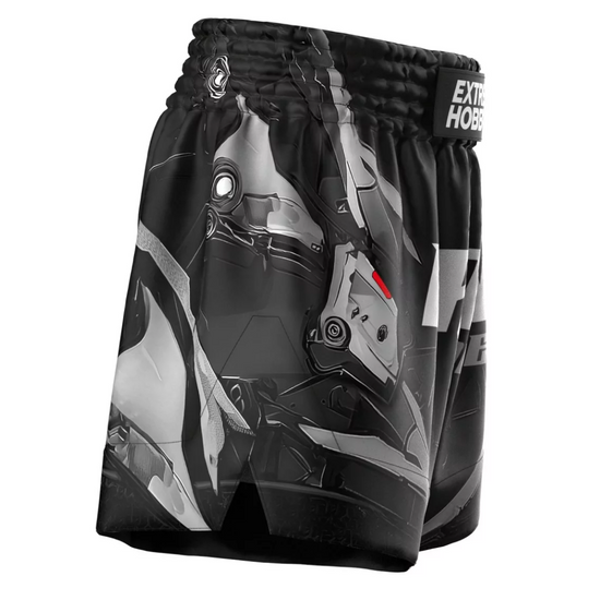 Spodenki Muay Thai Extreme Hobby Iron Force Białe