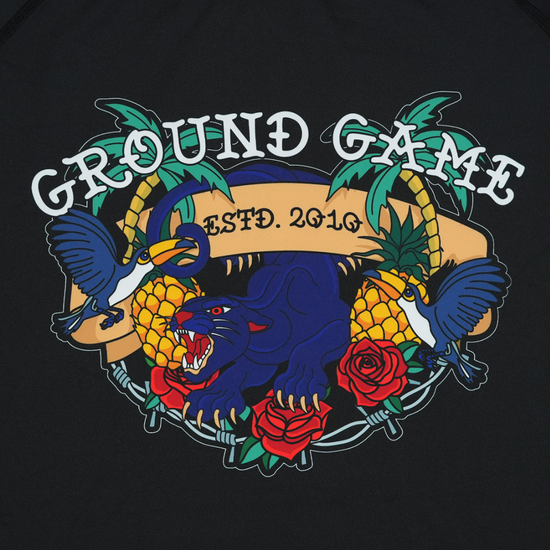 Rashguard męski Ground Game Injury Collector Czarny