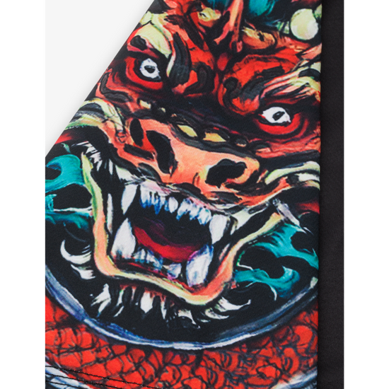 Rashguard z krótkim rękawem męski Manto Ivo Czarny