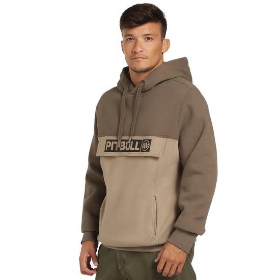 Bluza z kapturem męska Pit Bull Hilltop Two Color Brązowa