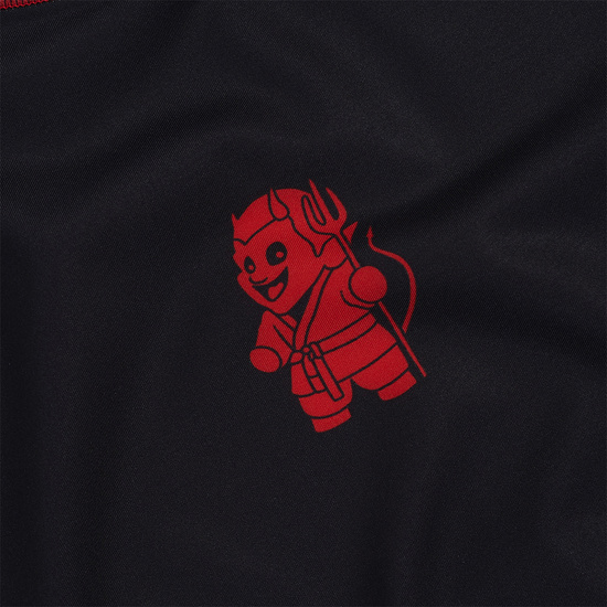 Rashguard z krótkim rękawem męski Manto Hell Czarny