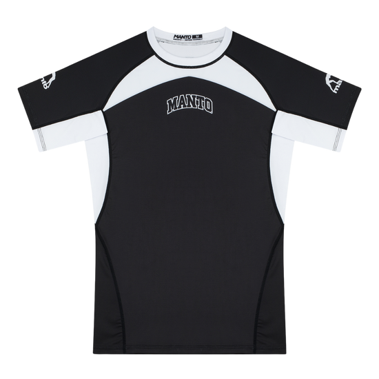 Rashguard z krótkim rękawem męski Manto Ranked 25 Biały