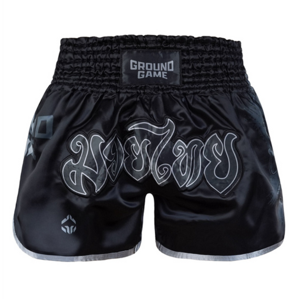 Spodenki Muay Thai Ground Game Samurai Shadow Czarne