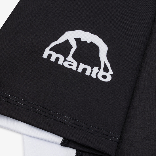 Rashguard z krótkim rękawem męski Manto Ranked 25 Biały