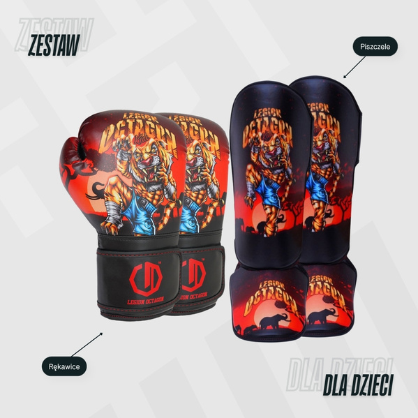 Zestaw treningowy dziecięcy Legion Octagon Tiger Set