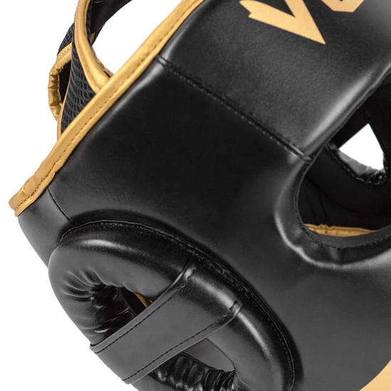 Kask bokserski Venum Challenger Czarno/Złoty