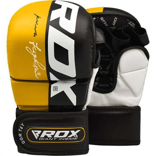 Rękawice sparingowe MMA RDX T6 Żółte