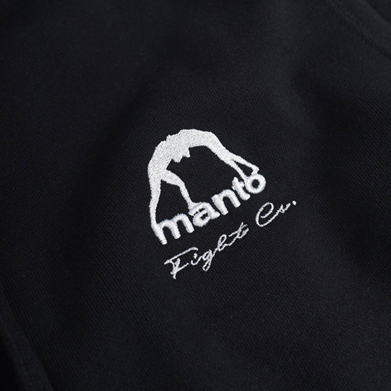Bluza męska rozpinana z kapturem Manto Fight Company Czarna
