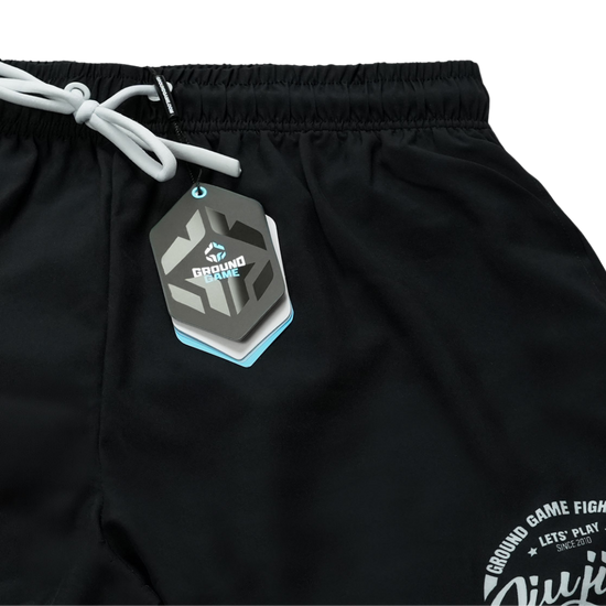 Kąpielówki męskie Ground Game Jiu Jitsu Czarne