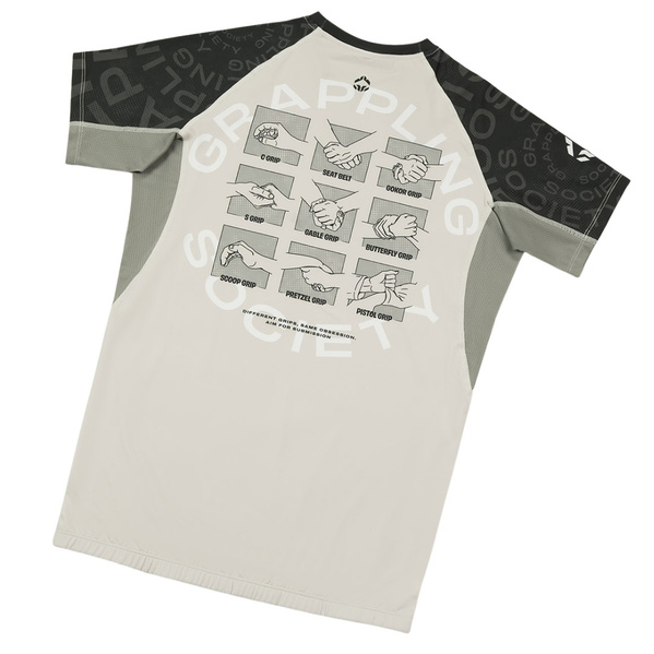 Rashguard z krótkim rękawem męski Ground Game Grappling Society