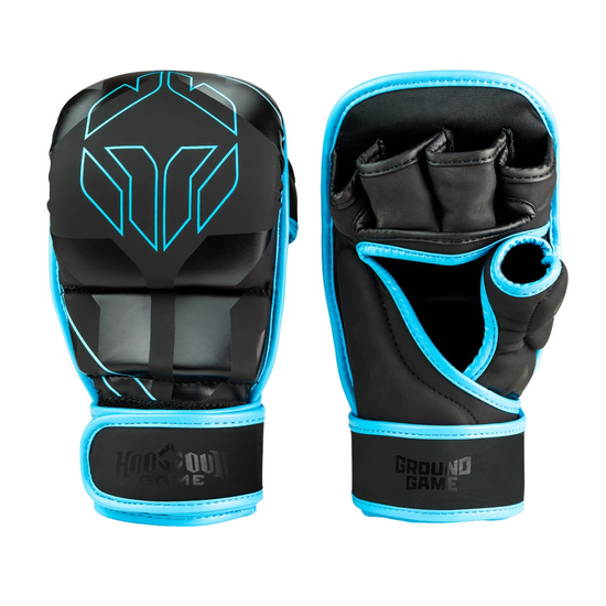 Rękawice sparingowe Ground Game MMA Logo 3.0 Niebieskie