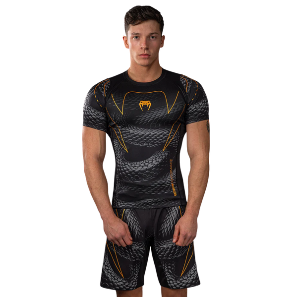 Rashguard z krótkim rękawem męski Venum Matupa Czarny/Złoty