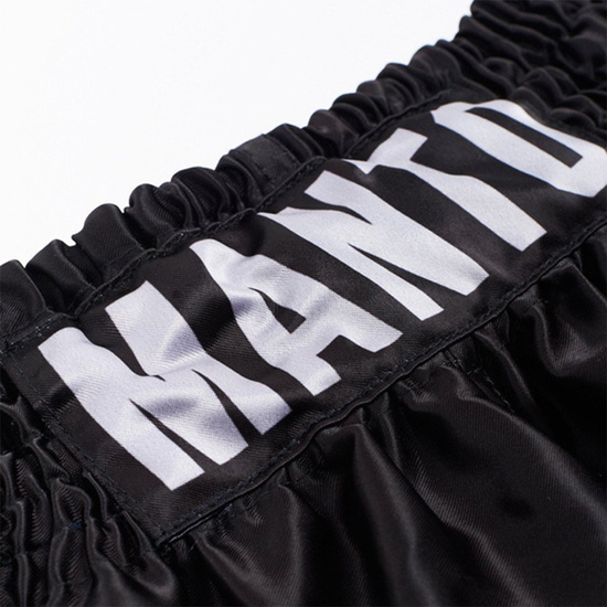 Spodenki Muay Thai Manto Dual Czarny/Srebrny