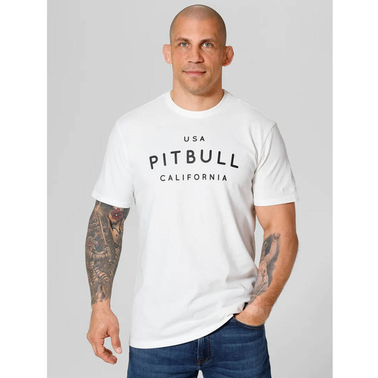 Koszulka męska Pit Bull USA Cal. Biała