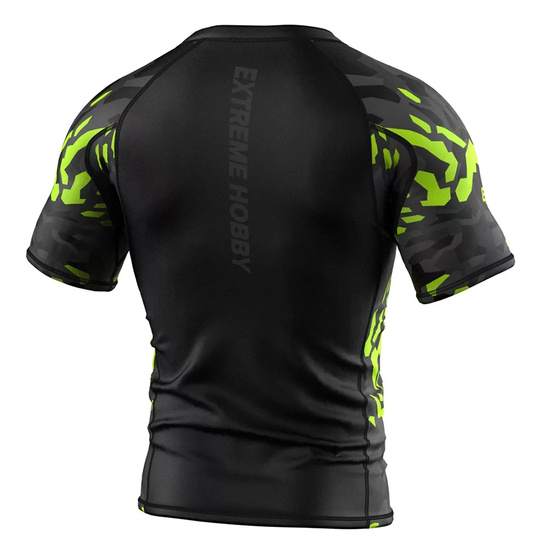Rashguard męski Extreme Hobby Black Panther Czarny/Zielony