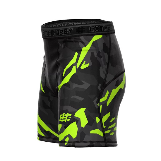Spodenki Vale Tudo męskie Extreme Hobby Black Panther Limonka