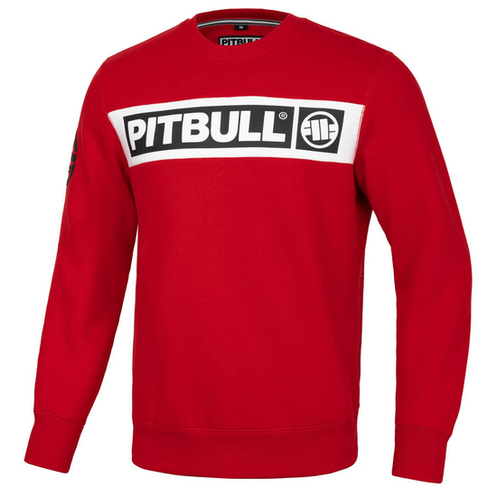 Bluza męska bez kaptura Pit Bull Sherwood Czerwona