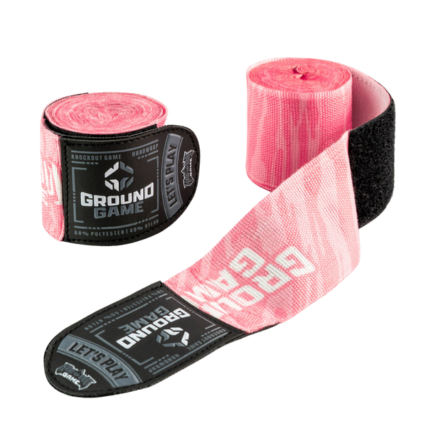 Owijki/Bandaże bokserskie Ground Game Prime 4M Różowe
