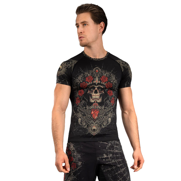 Rashguard z krótkim rękawem męski Venum Santa Muerte 5.0