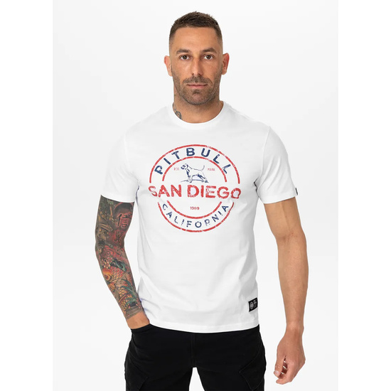 Koszulka męska Pit Bull San Diego INS. Biała
