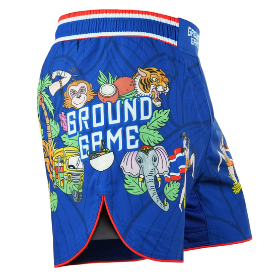 Spodenki lekkie męskie Ground Game Bangkok Niebieskie