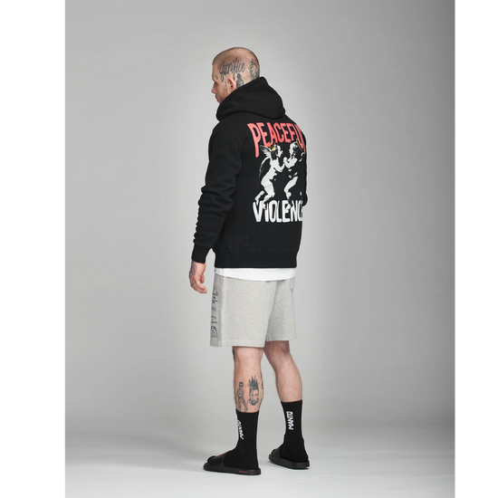 Bluza męska z kapturem Manto Angels Czarna