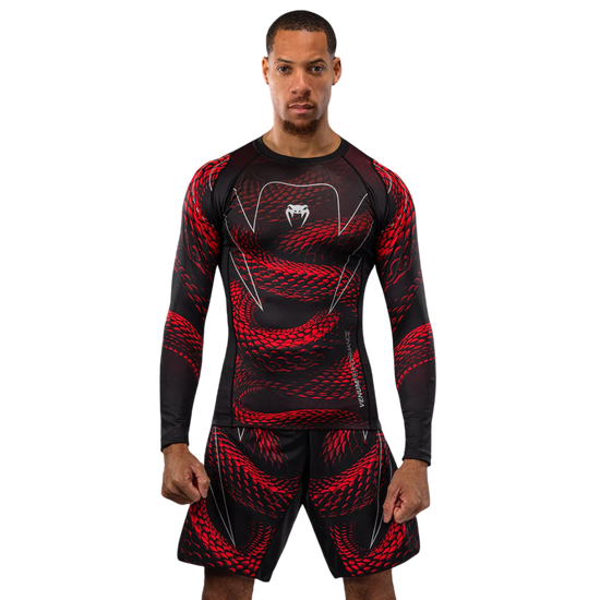 Rashguard z długim rękawem męski Venum Matupa Czerwony