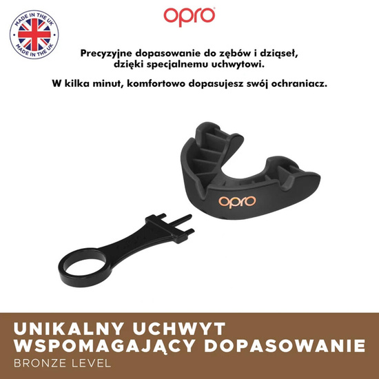 Ochraniacz na zęby Opro Bronze Czarny