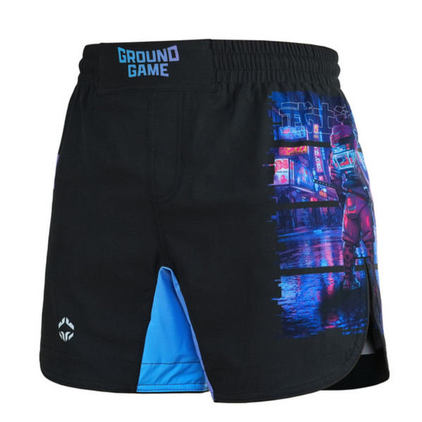Spodenki lekkie męskie Ground Game Cyber Samurai Czarne