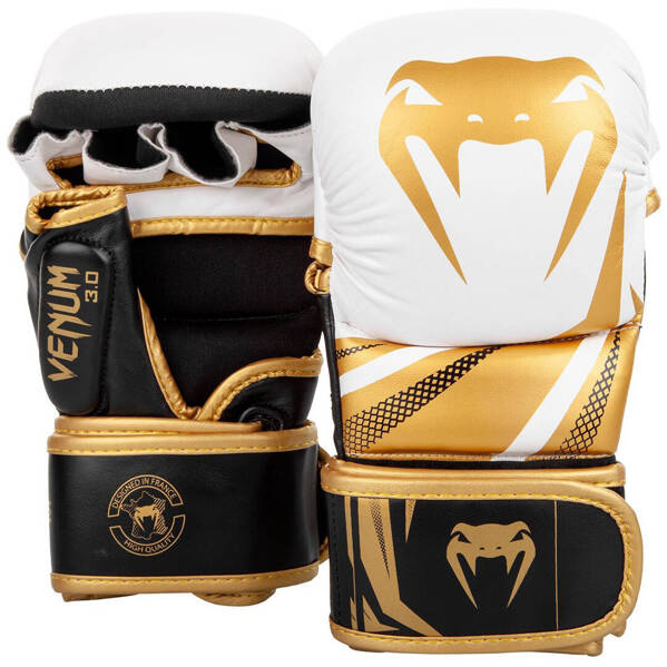 Rękawice sparingowe MMA Venum Challenger 3.0 Biały/Złoty