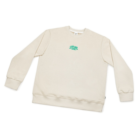 Bluza męska bez kaptura Ground Game Fukutsu Beżowy