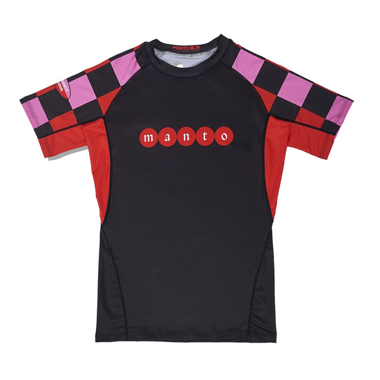 Rashguard z krótkim rękawem męski Manto Two Sides Czarny