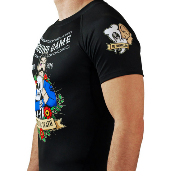 Rashguard z krótkim rękawem męski Ground Game Oldschool